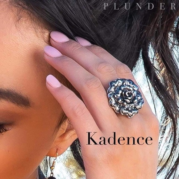 Kadence Ring
Black antiqued rose set in silver. - Picture 2 of 5